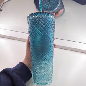 Starbucks Blue Ombré Jeweled Tumbler